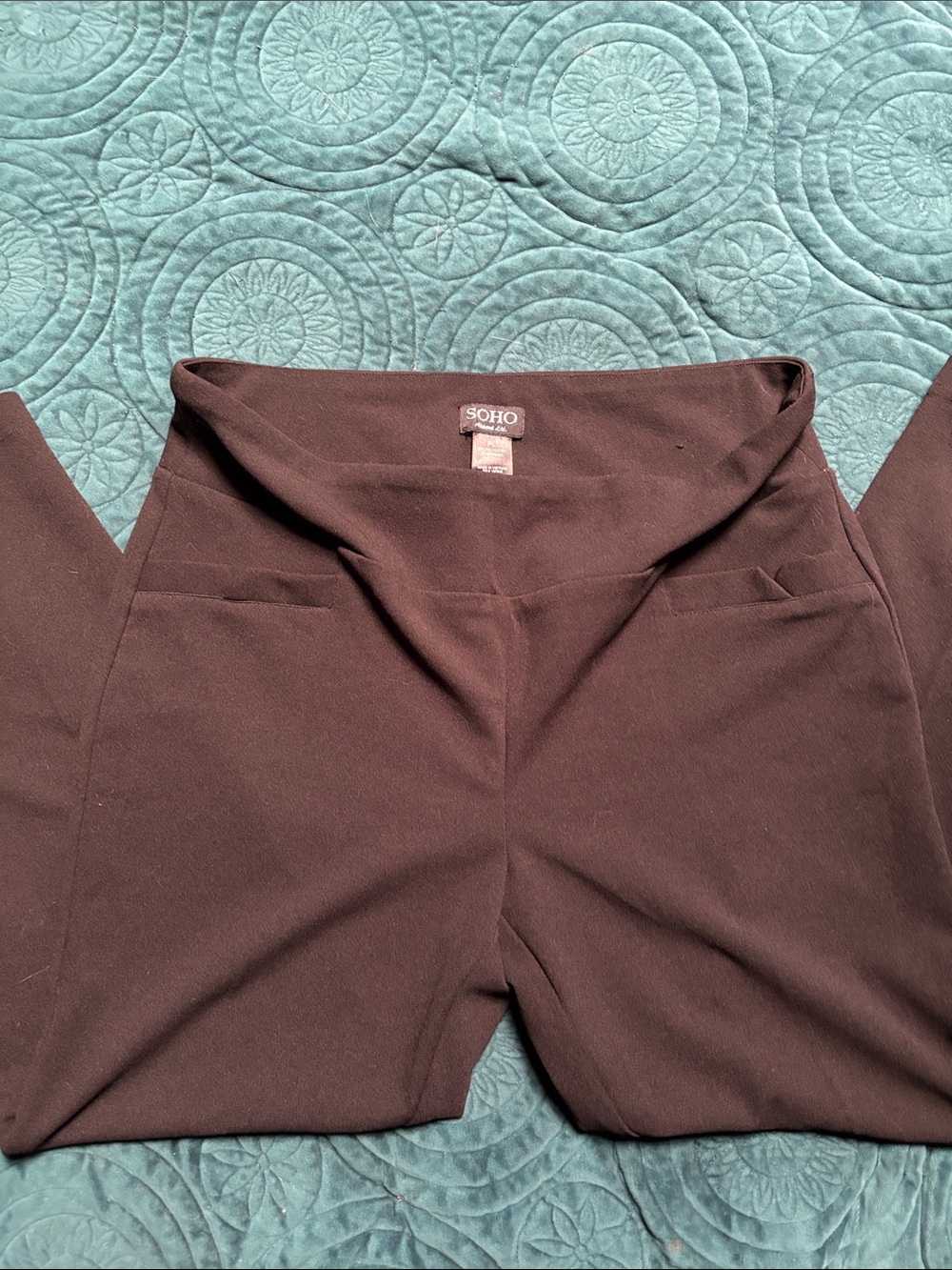 Soho Ponte Fold-Over Waist Leggings